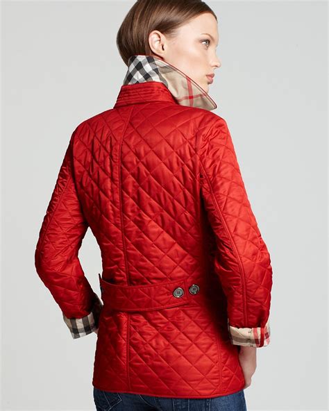 burberry copford quilted jacket red|Burberry Copford Quilted Jacket Women .